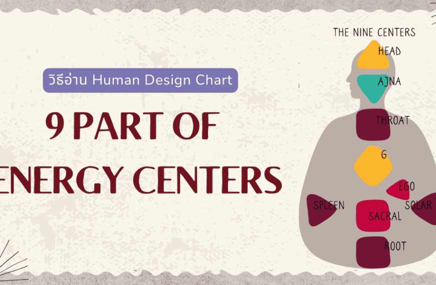 วิธีอ่าน 9 centers of Human design