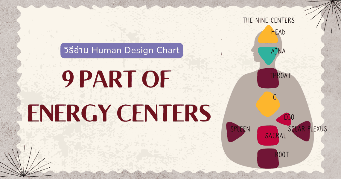 วิธีอ่าน 9 centers of Human design